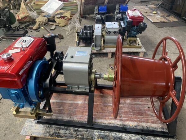 diesel cable reel winder